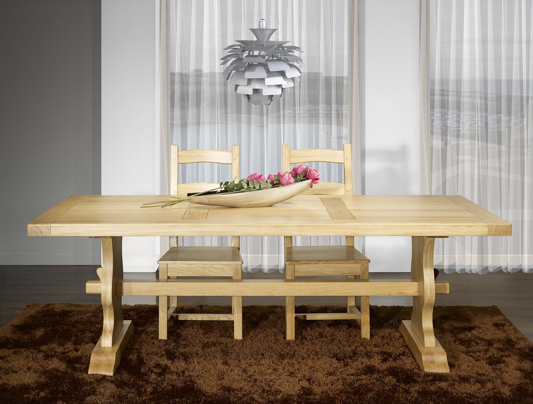 Mesa de comedor rústica, Mesas de madera maciza