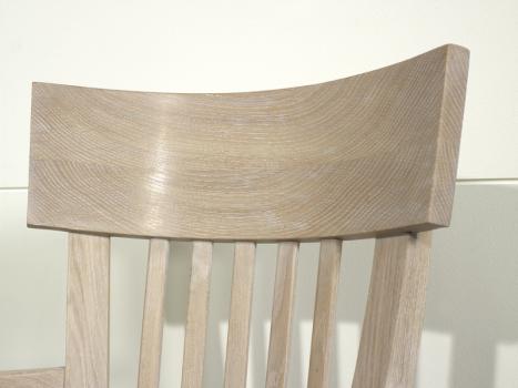 Sillón de oficina giratorio Jules fabricado en madera de roble macizo al estilo Louis Philippe