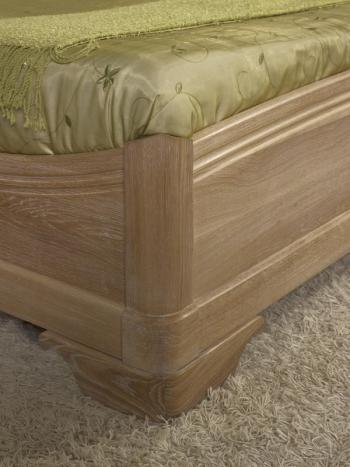 Cama Guillaume fabricada en madera de roble macizo de estilo Louis Philippe 140*190