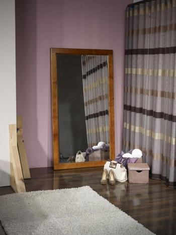 Espejo de cristal biselado 180x100 fabricado en madera de cerezo macizo