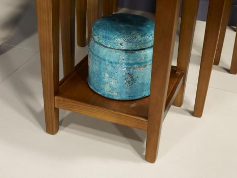 Mesa Gigognes nido fabricada en madera de  cerezo macizo al estilo Louis Philippe