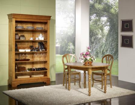 Armario cocina Mathilde fabricado en madera de Cerezo macizo al estilo de Louis Philippe