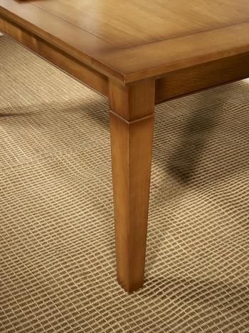 Mesa de comedor rectangular fabricada en madera de roble macizo al estilo Louis Philippe 160*100 