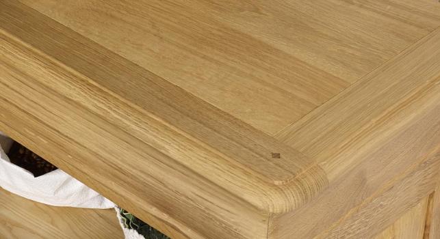 Estantería Librería Sebastien fabricada en madera de roble macizo al estilo Louis Philippe acabado roble cepillado natural