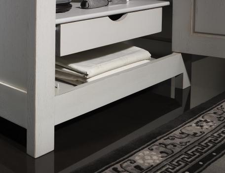 Armario de cocina Antonio de 1 puerta fabricado en madera de roble macizo estilo Rústico