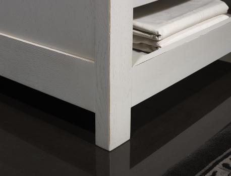 Armario de cocina Antonio de 1 puerta fabricado en madera de roble macizo estilo Rústico