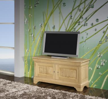 Mueble TV 16/9 Hermes fabricado en madera de Roble macizo al estilo Louis Philippe