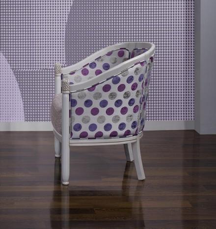 Silla Elena Cabriolet fabricado en madera de haya macizo estilo Louis Philippe
