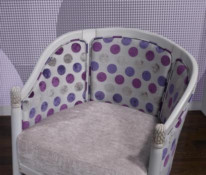 Silla Elena Cabriolet fabricado en madera de haya macizo estilo Louis Philippe