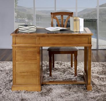 Escritorio Lucie fabricado en madera de cerezo macizo al estilo Louis Philippe 