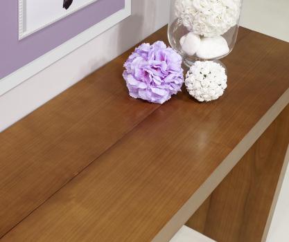 Consola / Mesa extensible fabricada en madera de cerezo macizo estilo contemporáneo con 4 extensiones