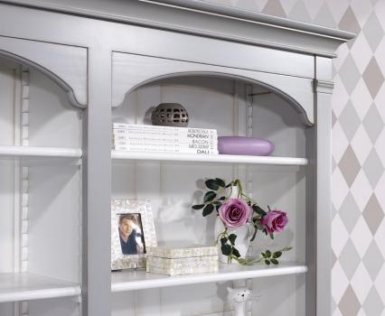 Biblioteca Carolina fabricada en madera de cerezo macizo en estilo Directoire 