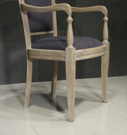 Xavier Solid Oak Louis Philippe style Armchair