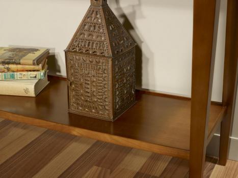 Consola Leslie fabricada en madera de cerezo macizo estilo Directorio