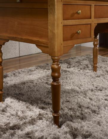 Escritorio 5 cajones fabricado en madera de cerezo macizo al estilo Louis Philippe