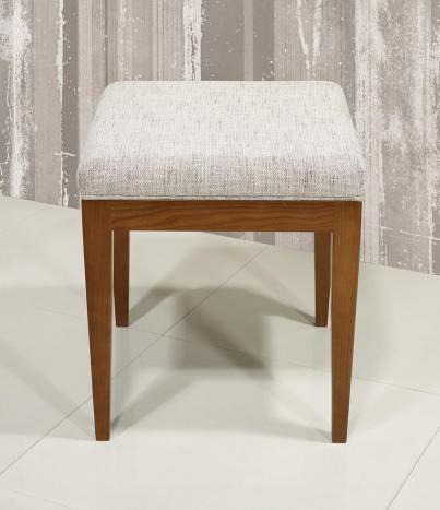 Asiento para tocador o mesa secretaria en madera maciza de cerezo
