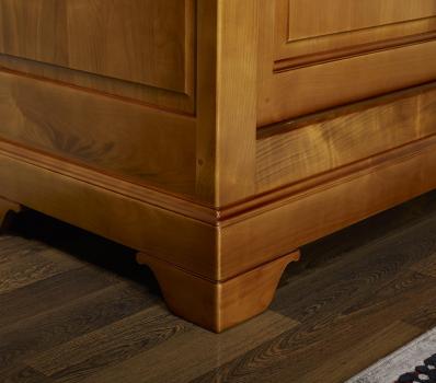 Armario de 2 puertas CORREDERAS fabricado en madera de cerezo macizo al estilo Louis Philippe