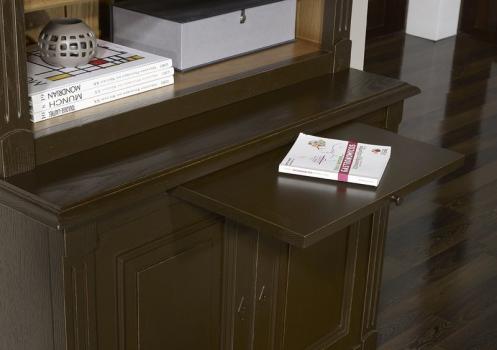 Biblioteca Sylvain fabricada en madera de roble macizo de estilo Directoire