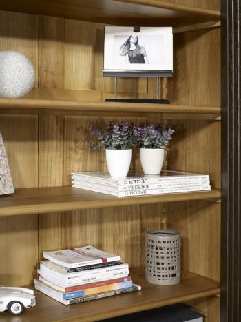 Biblioteca Sylvain fabricada en madera de roble macizo de estilo Directoire