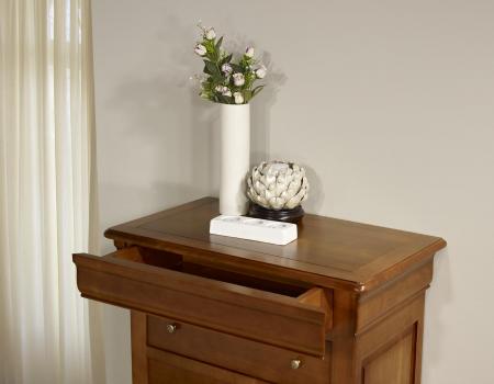 Cajonera fabricada en madera de Cerezo Macizo al estilo Louis Philippe