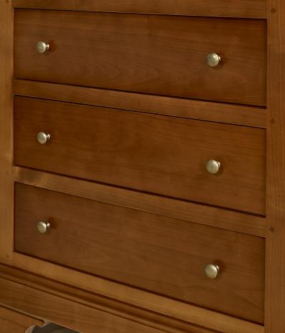 Cajonera fabricada en madera de Cerezo Macizo al estilo Louis Philippe