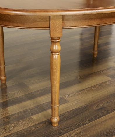 Solid Oak Louis Philippe style Oval extending dining Table 