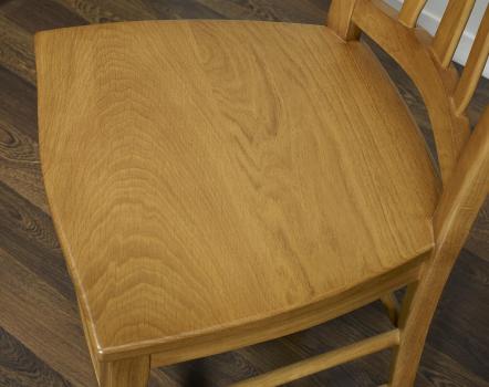 Silla Hugo fabricada en madera de roble macizo en estilo Louis Philippe ASIENTO DE ROBLE