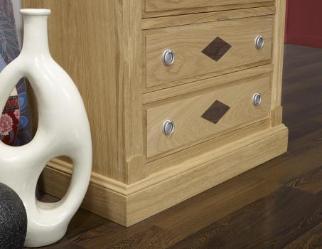 Cajonera Valentin fabricada en madera de roble macizo estilo Directorio