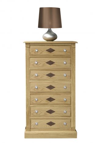Cajonera Valentin fabricada en madera de roble macizo estilo Directorio