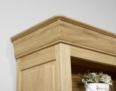 Estantería Librería Simón fabricada en madera de roble macizo al estilo de Louis Philippe 