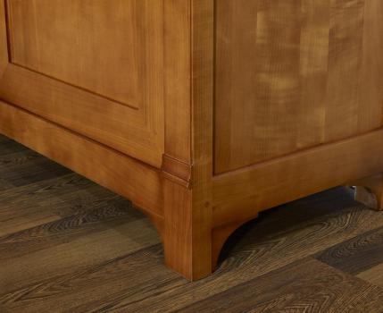 Armario cocina lozero de 2 cuerpos fabricado en madera de cerezo macizo estilo Directoire