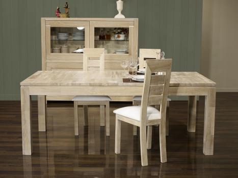 Mesa de comedor rectangular Alexander fabricada en madera de roble 200x100 estilo Contemporánea