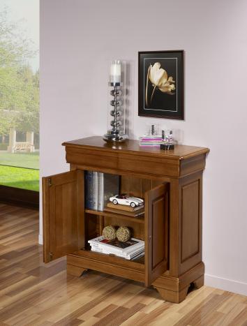 Aparador 2 puertas fabricado en madera de roble macizo al estilo Louis Philippe 