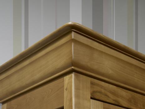 Biblioteca Eliot de 4 puertas Eliot fabricada en madera maciza de cerezo en estilo Louis Philippe