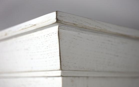 Armario vitrina Habencio con 2 puertas fabricado en madera de roble macizo estilo Directoire Puertas correderas