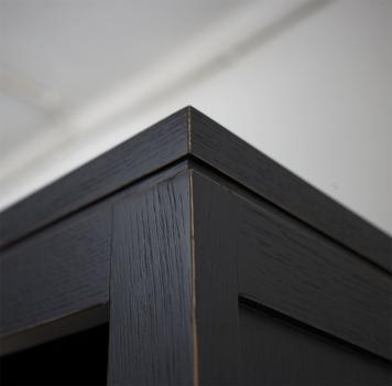 Estantería librería Lucas fabricada en madera de roble macizo estilo contemporáneo con 3 módulos
