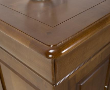 Aparador de 2 puertas y 7 cajones fabricado en madera de cerezo macizo al estilo Louis Philippe