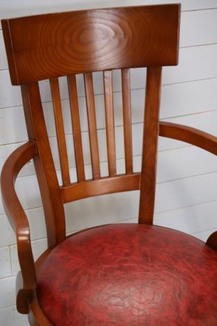 Silla de escritorio Carlos fabricado en madera de haya maciza al estilo Louis Philippe