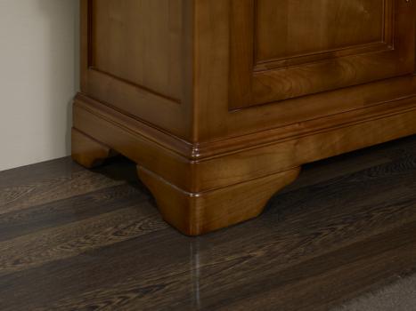 Mueble  TV 16/9 fabricado en madera de cerezo macizo al estilo Louis Philippe 