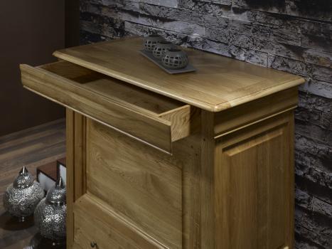 Secretaria estilo francés fabricada en madera de roble macizo estilo Louis Philippe