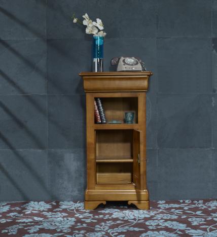 Mueble recibidor Adelaida fabricado en madera de cerezo macizo en estilo Louis Philippe
