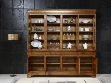 Salomé Solid Cherrywood Louis Philippe style Bookcase