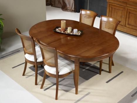 Silla ámbar fabricada en madera de cerezo macizo en estilo Louis Philippe