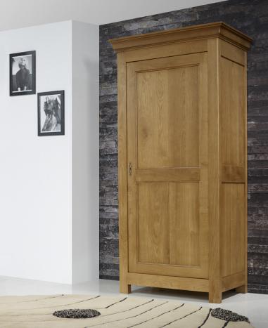 Armario de cocina Adriano de 1 puerta fabricado en madera de roble macizo estilo Rústico