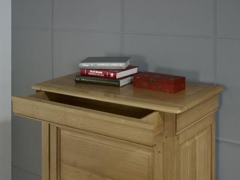 Secretaria estilo francés Jade fabricada en madera de roble macizo estilo Louis Philippe