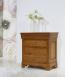 Cómoda Sandra de 4 cajones en madera cerezo macizo estilo Louis Philippe