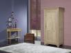 Armario Cédric de 1 puerta fabricado en madera de roble macizo estilo Directorio acabado en roble cepillado blanqueado