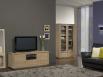 Mueble TV  Mathis fabricado en madera de roble macizo en estilo Contemporáneo