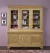 Biblioteca de 2 cuerpos y 3 puertas fabricada en madera de roble macizo en estilo Louis Philippe 