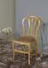 Silla fabricada de madera maciza de roble estilo Louis Philippe asiento Tela gris pardo
